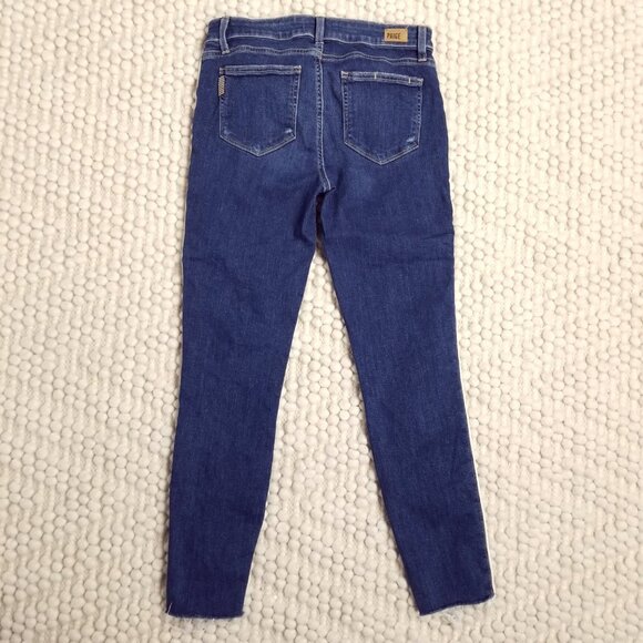 PAIGE skinny jeans Verdugo Transcend Vintage Piped Raw Hem Ankle Sz 29 - Picture 3 of 8